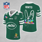 New York Jets x Bad Bunny 3D Football Jersey - MAITM13323