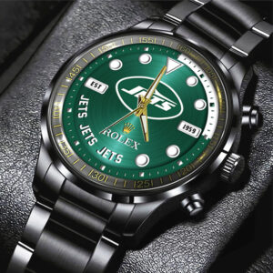 New York Jets x Rolex Black Stainless Steel Watch - MAITM13244