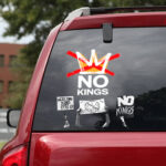 No Kings Protests 3D Car Sticker – GNENEW670