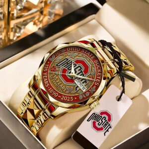 Ohio State Buckeyes Football Alloy Luxury Quartz Watch - TANTN17954
