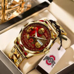 Ohio State Buckeyes Football Alloy Luxury Quartz Watch - TANTN17991