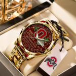 Ohio State Buckeyes Football Alloy Luxury Quartz Watch - TANTN17993