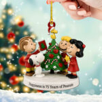 Peanuts 75th Anniversary Custom Shape 2-sided Acrylic Ornament – TMTHU1717