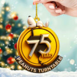 Peanuts 75th Anniversary Custom Shape 2-sided Acrylic Ornament – TMTHU1745