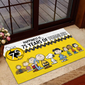 Peanuts 75th Anniversary Doormat - TMTHU1715