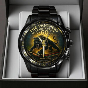 Penrith Panthers 60th Anniversary Black Stainless Steel Watch - TANTN17669