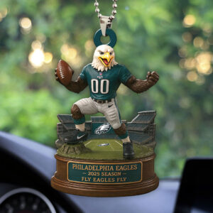 Philadelphia Eagles 2025 Season Custom shape 2-sided Acrylic Car Ornament - HOATT13682