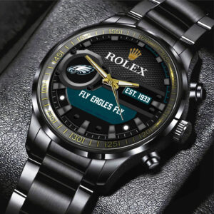 Philadelphia Eagles x Rolex Black Stainless Steel Watch - MAITM9948