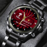 Philadelphia Phillies Black Stainless Steel Watch - MAITM13443