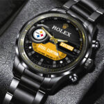 Pittsburgh Steelers x Rolex Black Stainless Steel Watch - MAITM13220