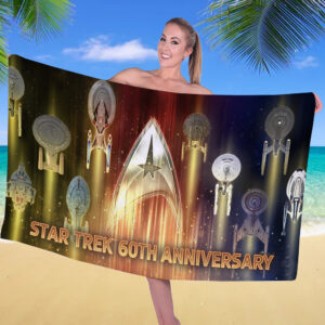 Star Trek 60th Anniversary Rectangle Beach Towel - TMTHU1604