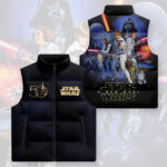 Star Wars 50th Anniversary 2027 3D Sleeveless Down Jacket - TMTHU1654