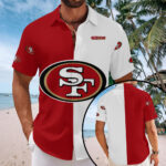 San Francisco 49ers Short Sleeve Button-Down Shirt - MAITM13571