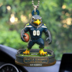 Seattle Seahawks 2025 Season Custom shape 2-sided Acrylic Car Ornament - HOATT13685