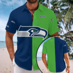 Seattle Seahawks Short Sleeve Button-Down Shirt – MAITM13572