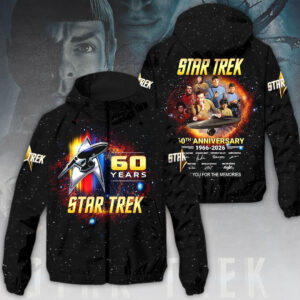 Star Trek: The Original Series 60th Anniversary 3D Windbreaker Jacket - HOATT14167