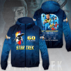 Star Trek: The Original Series 60th Anniversary 3D Windbreaker Jacket - HOATT14197
