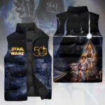 Star Wars 50th Anniversary 3D Sleeveless Down Jacket - HOATT14000