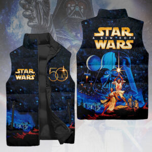 Star Wars 50th Anniversary 3D Sleeveless Down Jacket - HOATT14001