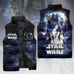 Star Wars 50th Anniversary 3D Sleeveless Down Jacket - HOATT13983