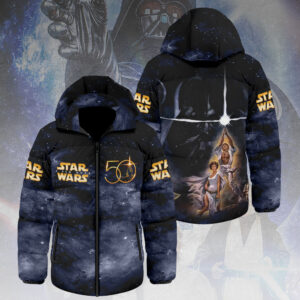 Star Wars 50th Anniversary Thickened Down Hooded Jacket - HOATT13833