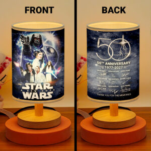 Star Wars 50th Anniversary Wooden Base Fabric Lamp - HOATT13857