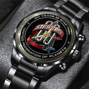 Star Trek 60th Anniversary Black Stainless Steel Watch - TMTHU1817