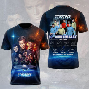 Star Trek 60th Anniversary 2026 3D Apparel - TMTHU1802