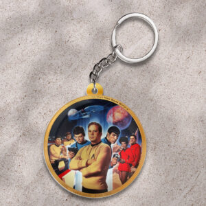 Star Trek: The Original Series 60th Anniversary Custom Shape 2-sided Keychain - HOATT13636