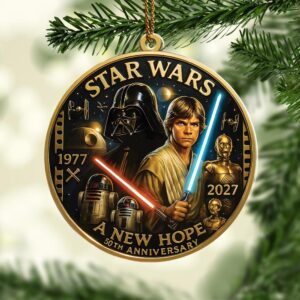 Star Wars 50th Anniversary Custom Shape 2-sided Acrylic Ornament – HOATT13858