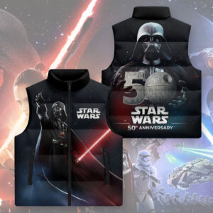 Star Wars 50th Anniversary 3D Sleeveless Down Jacket - TMTHU1620