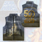 Star Wars 50th Anniversary 3D Sleeveless Down Jacket - TMTHU1652