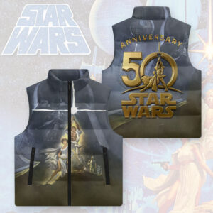 Star Wars 50th Anniversary 3D Sleeveless Down Jacket - TMTHU1652