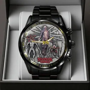 Stranger Things Black Stainless Steel Watch - TANTN17490