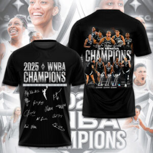Las Vegas Aces WNBA 2025 Champions 3D Apparel - TMTHU1426
