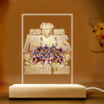 Brisbane Lions Premiers 2025 3D Led Light Wooden Base - TANTN17018
