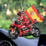 Ducati Lenovo Team x Marc Márquez Custom Shape 2-sided Acrylic Car Ornament – TANTN17123