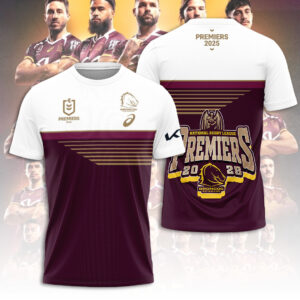 Brisbane Broncos 2025 Premiership 3D Apparel - TANTN17154
