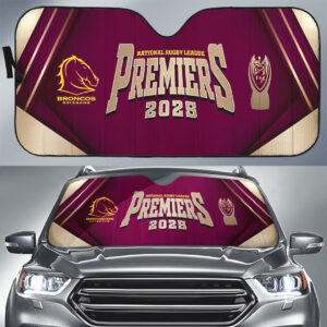 Brisbane Broncos 2025 Premiership Auto Sun Shade - TANTN17166