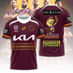 Brisbane Broncos 2025 Premiership 3D Apparel - TANTN17199
