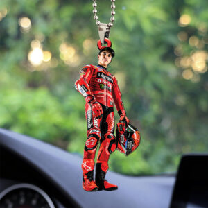 Ducati Lenovo Team x Marc Márquez Custom Shape 2-sided Acrylic Car Ornament – TANTN17219