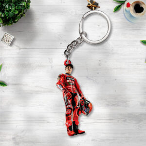 Ducati Lenovo Team x Marc Márquez Custom Shape 2-sided Keychain - TANTN17220
