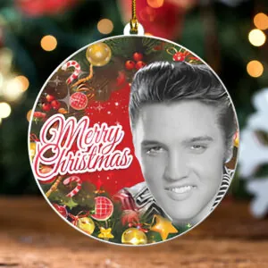 Elvis Presley Custom Shape 2-sided Acrylic Ornament – TANTN17222