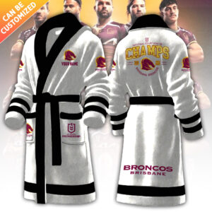 Personalized Brisbane Broncos Premiers 2025 3D Bathrobe - TANTN17259.1