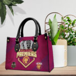 Brisbane Lions Premiers 2025 Leather HandBag - TANTN17286