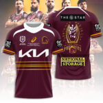 Brisbane Broncos 2025 Premiership 3D Apparel - TANTN17293