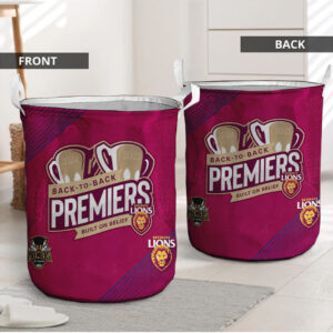 Brisbane Lions Premiers 2025 Laundry Basket - TANTN17301