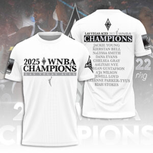 Las Vegas Aces 2025 WNBA Finals Champions 3D Apparel - TANTN17335