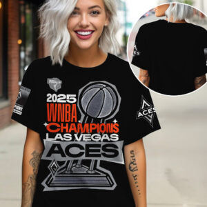 Las Vegas Aces 2025 WNBA Finals Champions 3D Apparel - TANTN17346