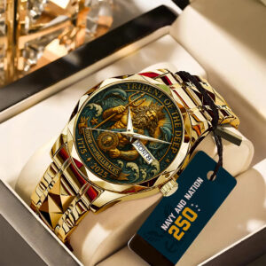 US Navy 250th Anniversary Alloy Luxury Quartz Watch - TANTN17358